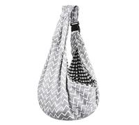 Jackanna Sac pour animaux de compagnie, sac de voyage portable multifonctionnel pour chiens, grande capacité pour animaux de compagnie avec une seule bandoulière (imprimé vague)