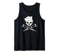 Jackass Sailor Skull & Crossbones Logo Débardeur
