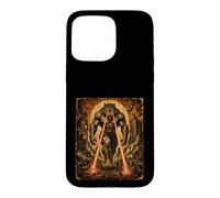 Jacked Alpha Wolf Walking Laser Eyes Vintage Kaiju Coque pour iPhone 15 Pro Max