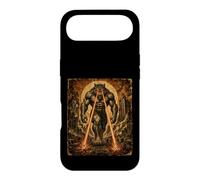 Jacked Alpha Wolf Walking Laser Eyes Vintage Kaiju Coque pour iPhone Air