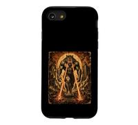 Jacked Alpha Wolf Walking Laser Eyes Vintage Kaiju Coque pour iPhone SE (2020) / 7/8