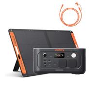 Jackery Explorer 500v2 Générateur Solaire Portable avec Panneau 100W et Câble d’Extension 5M, Batterie LFP 512Wh/500W, UPS ≤10ms, Charge Rapide 1.3h, Station pour Camping et Urgence