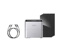 Jackery SolarVault 3 Pro Max Système solaire domestique avec panneaux solaires bifaciaux 2000 W, 1× batterie d’extension BP2500 et 8 câbles d’extension solaire 5 m (configuration 4 panneaux)
