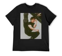 Jackie Chan Lot de 3 t-shirts à col rond en coton pour homme avec manches courtes et ajustement uniforme pour les essentiels de garde-robe, Noir , XXL