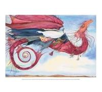 Jackie Morris Poster My Dragon Flies to the Secret Music of the Wind by Jackie Morris Jackie Morris (Auteur)