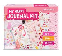 jackinthebox Journal de bricolage pour filles de 8 à 12 ans, kit de scrapbooking de 242 pièces, kit de journal pour filles, comprend 10 exercices de santé mentale, cadeau de Saint-Valentin pour filles