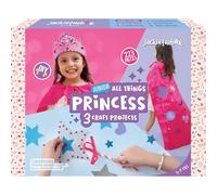 JackInTheBox Princess 3-In-1 Craft Kit For Girls: Gift For 5 Years And Up: Contains A Princess Cape, Tiara, And Wand