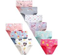 JackLoveBriefs Coton Culotte Fille 9 Pièces，âgés de 2 à 3 Ans,Multicolor Taille 100