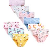 JackLoveBriefs Coton Culotte Fille 9 Pièces，âgés de 7 à 8 Ans,Multicolor Taille 140