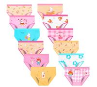 JackLoveBriefs Culotte Doux Confort Culotte Coton Culottes Petites Filles Assorties Culottes 2-3 Ans(12 Pièces) Couleur :Multicolore(Taille:S)