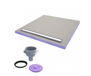 JACKOBOARD Receveur à carreler Aqua line easy avec barrette 180x90 cm + siphon vertical (4511207 + 4515479)