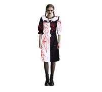 Jackolume Costume de clown Art The Clown pour adultes, costume de clown effrayant pour femme, robe sanglante pour Halloween, cosplay, horreur terrifiante