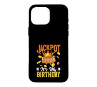 Jackpot It's My Birthday Slot Machine Casino Gambling Coque pour iPhone 16 Pro Max