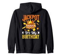 Jackpot It's My Birthday Slot Machine Casino Gambling Sweat à Capuche