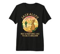 Jackrabbit Everyone Has to Be A Unicorn Rainbow Jackalope T-Shirt Haut de Gamme