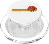 Jackrabbit Vintage Retro Sunset Pine Tree Save The Jackalope PopSockets PopGrip pour MagSafe