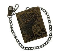 Jack's Inn 54 Black Bourbon Way Portefeuille avec chaîne, Marron Vintage. (Marron) - LT54204-02