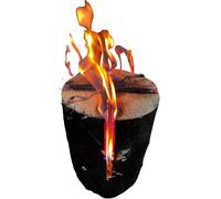 Jack's Schwedenfeuer 3 pièces | Torche d'arbre grande 25cm hauteur torche de feu | Set torche de jardin torche de feu Ø17-24cm | Torche suédoise 2h de combustion 100% naturel