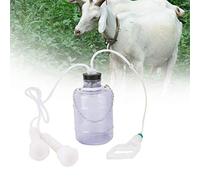 Jacksking Accueil Milker, 3L Dispositif de traite Domestique Portable Machine de traite de chèvre Opération Manuelle Kit de trayeuse de Vache de Mouton(pour chèvre)