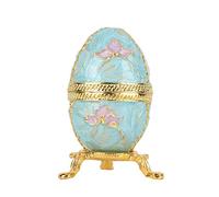 Jacksking Fabergé Style Oeuf Peint Émaillé Oeuf De Pâques Vintage Style Organisateur De Bijoux Boîte À Bijoux Boîte Décoration Oeuf De Collection Étui À Collectionner