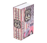 Jacksking Mini Coffre-Fort, Livre créatif Collection de Bijoux en Argent pour Rangement Billet de Rangement pour Livre Coffret de Rangement pour Coffre-Fort Dictionnaire Secret(Route 66)