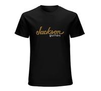 Jackson Guitars Guys Unisex T-Shirt Graphic Printed Tee Mens Black Shirt 3XL