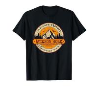 Jackson Hole Wyoming Adventure USA Design Vieilli T-Shirt
