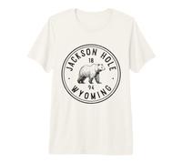 Jackson Hole, Wyoming Vintage Pride T-Shirt Haut de Gamme