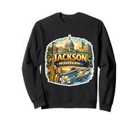 Jackson Mississippi Souvenir Ville Souvenir Visiteur Fier Sweatshirt