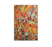 Jackson Pollock - Décoration murale abstraite sur toile - Poster et décoration murale moderne - 40 x 60 cm
