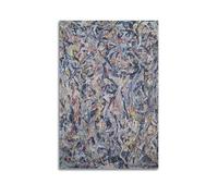 Jackson Pollock (Earth Worms) Impression sur toile murale classique et minimaliste à suspendre pour chambre à coucher et salon 30 x 45 cm