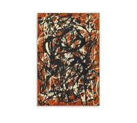 Jackson Pollock Impression sur toile encadrée Symphonie du Chaos 40 x 60 cm