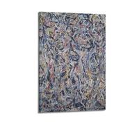 Jackson Pollock (vers de terre) - Impression sur toile - Décoration murale moderne pour chambre à coucher - 50 x 75 cm
