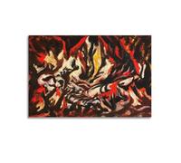 Jackson Pollock Works (The Flame) Impression sur toile à suspendre Art mural 20 x 30 cm