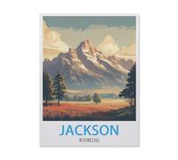 Jackson Wyoming，Puzzle pour Adultes 1000 Pièces en Papier Puzzles Jeu Cadeau Accueil Décoratif Mots Croisés（50x70cm）-IE11