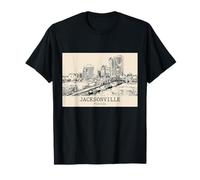 Jacksonville Florida Souvenir de Voyage Vintage rétro T-Shirt