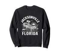 Jacksonville, Floride, Alligator Vintage Surf, Florida Travel Sweatshirt