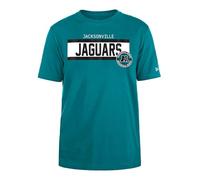 Jacksonville Jaguars New Era Cap NFL T-Shirt régulier à Encre Haute densité sérigraphié sur Le Devant Graphique Original Couleur équipe Unisexe Turquoise