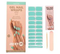 JACKY M.® Daydream Mint Lot de 20 films autocollants en gel pour ongles - Durcissement UV/LED - Vert menthe