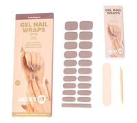 JACKY M. Earthy Elegance - Lot de 20 films autocollants en gel pour ongles - Durcissement UV/LED