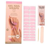 JACKY M.® Lot de 20 films en gel de qualité supérieure - Rose meringue - Autocollants pour ongles - Durcissement UV/LED