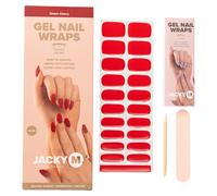 JACKY M. Lot de 20 films pour ongles en gel de qualité supérieure - Gleam Cerise - Autocollants pour ongles - Durcissement UV/LED
