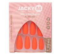 JACKY M. Lot de 24 faux ongles à coller - Amande - Amande