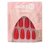 JACKY M. Lot de 24 faux ongles à coller - Chilli Cha - Amande