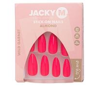 JACKY M. Lot de 24 faux ongles à coller en forme d'amande sauvage