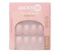 JACKY M. Lot de 24 faux ongles carrés à coller
