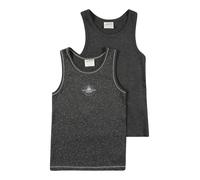 JACKY Maillot de corps anthracite / gris clair, Taille 122-128