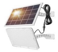 JACKYLED Lampes solaires pour extérieur et jardin - Réglable à 180° - Batterie 4000 mAh - Projecteur LED - Éclairage extérieur pour balcon, garage, décoration de terrasse [Classe énergétique A]