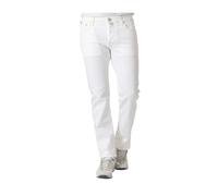 Jacob Cohën - Jean slim blanc avec coutures beiges - Homme - Pantalons - Blanc - Taille: W33