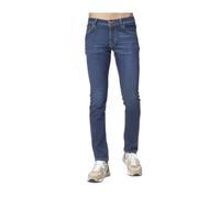 Jacob Cohën - Jean Slim Bleu avec Détails Orange - Homme - Jeans - Bleu - Taille: W34